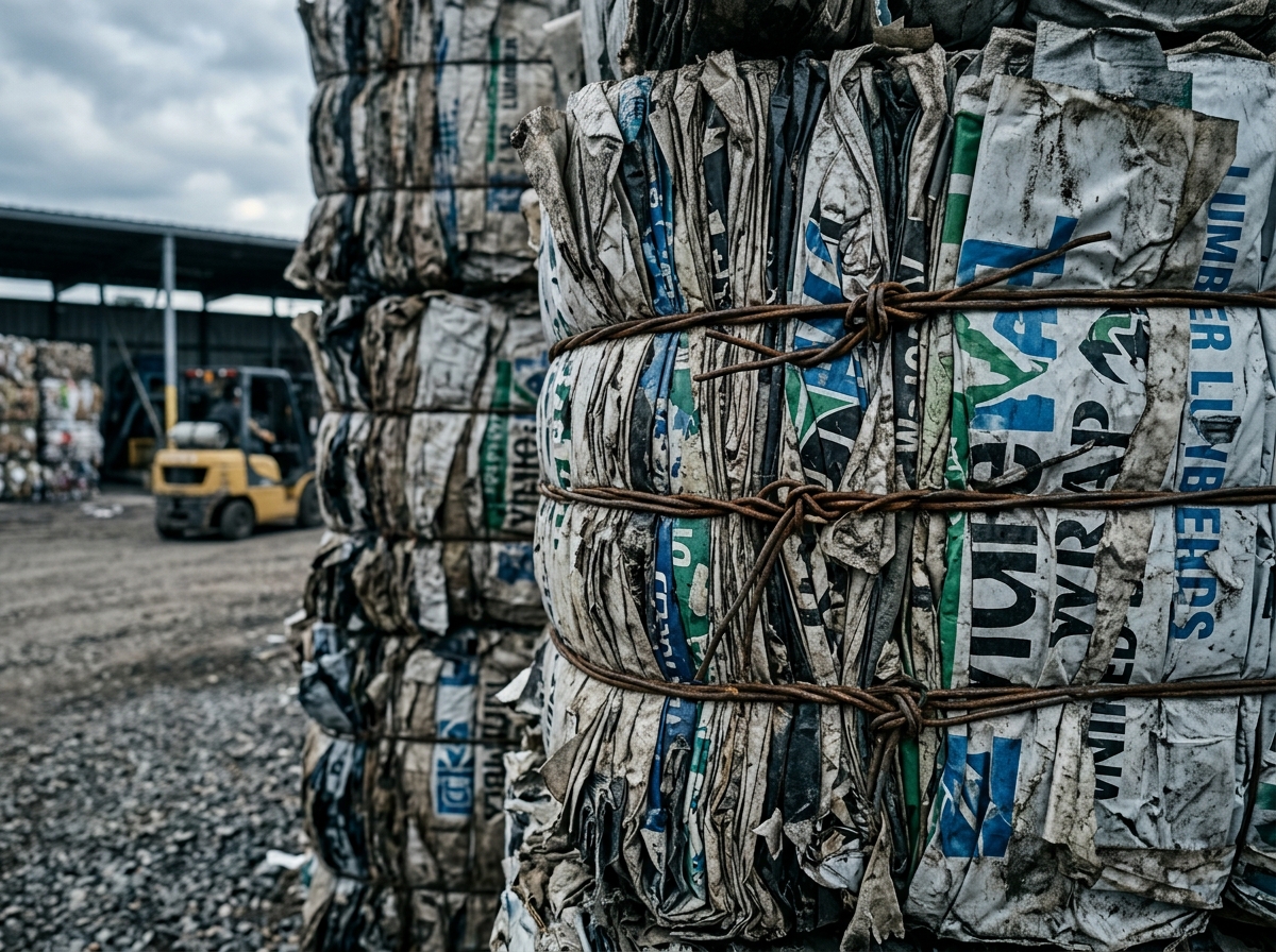 Lumber Wrap in Bales